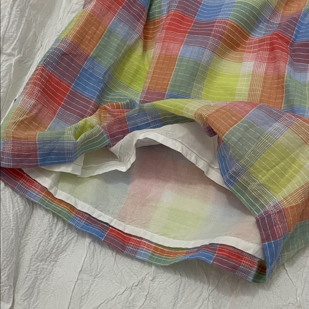 Johnny Was Workshop Delacey Paperbag Plaid Women's Shorts Small NWT Retail $108 - Picture 11 of 12